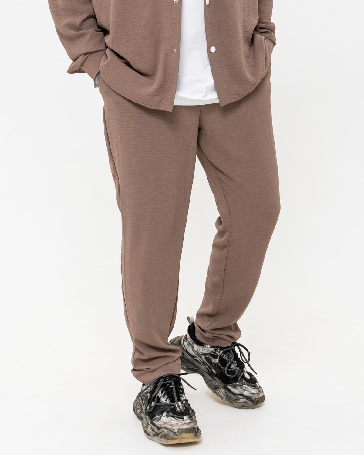 Штани какао (креп) Krr7