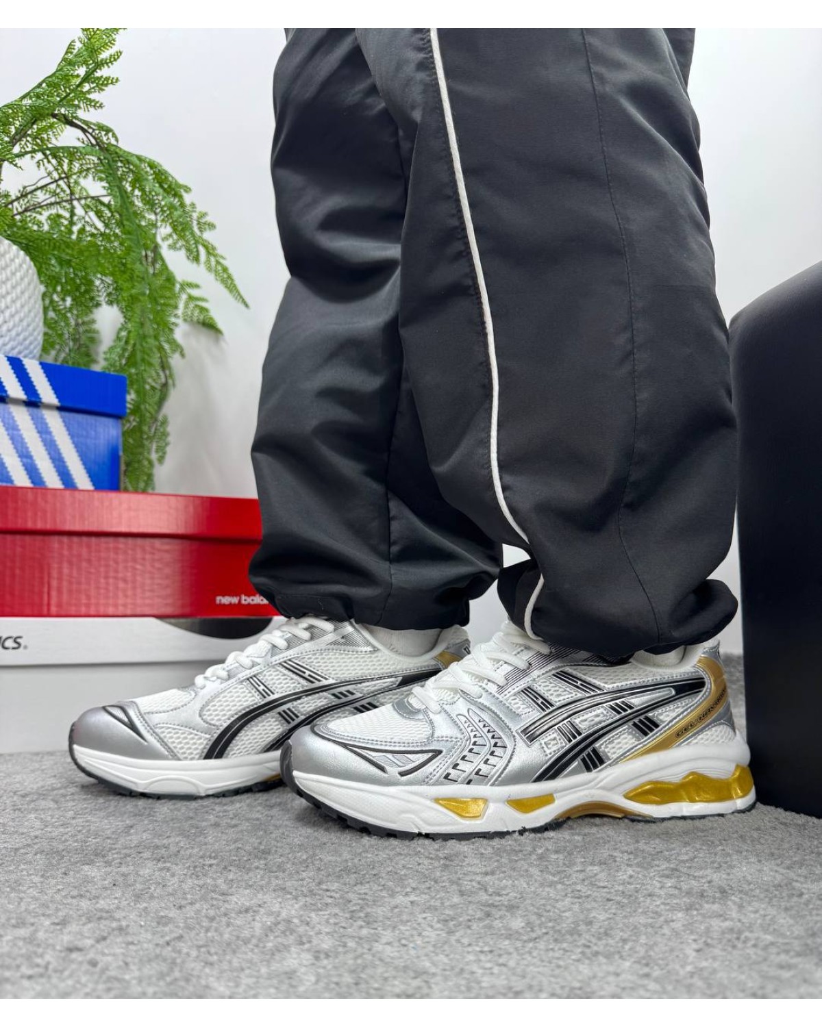 Asics Gel Kayano 14 White Silver Yellow
