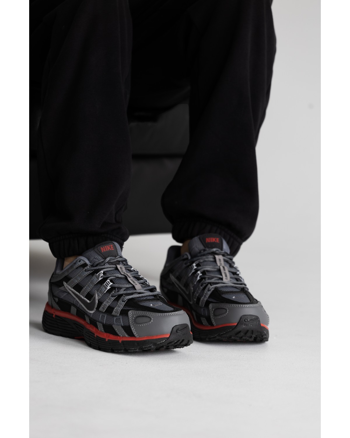 Nike P-6000 Grey Black Red Nike P-6000 Grey Black Red