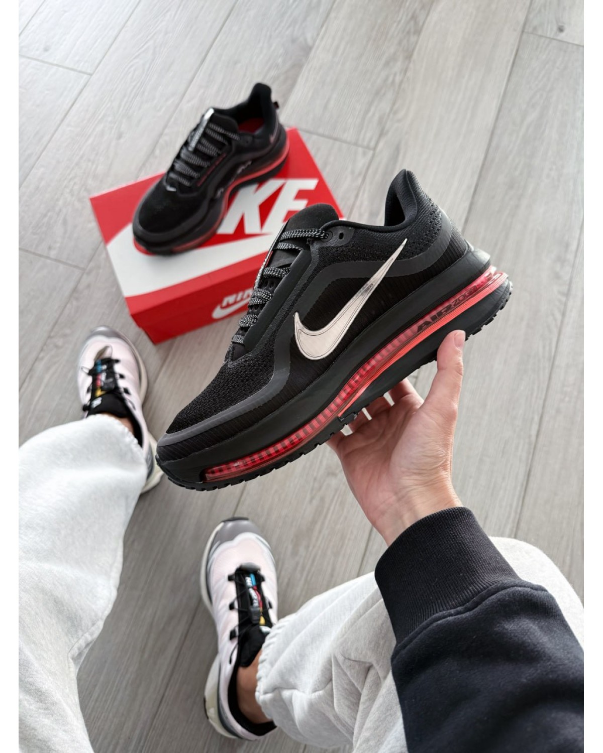 Nike Pegasus PRM Black Bright Crimson