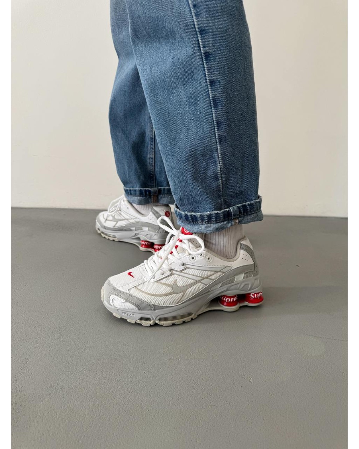 Nike Supreme Shox Ride 2 Grey White