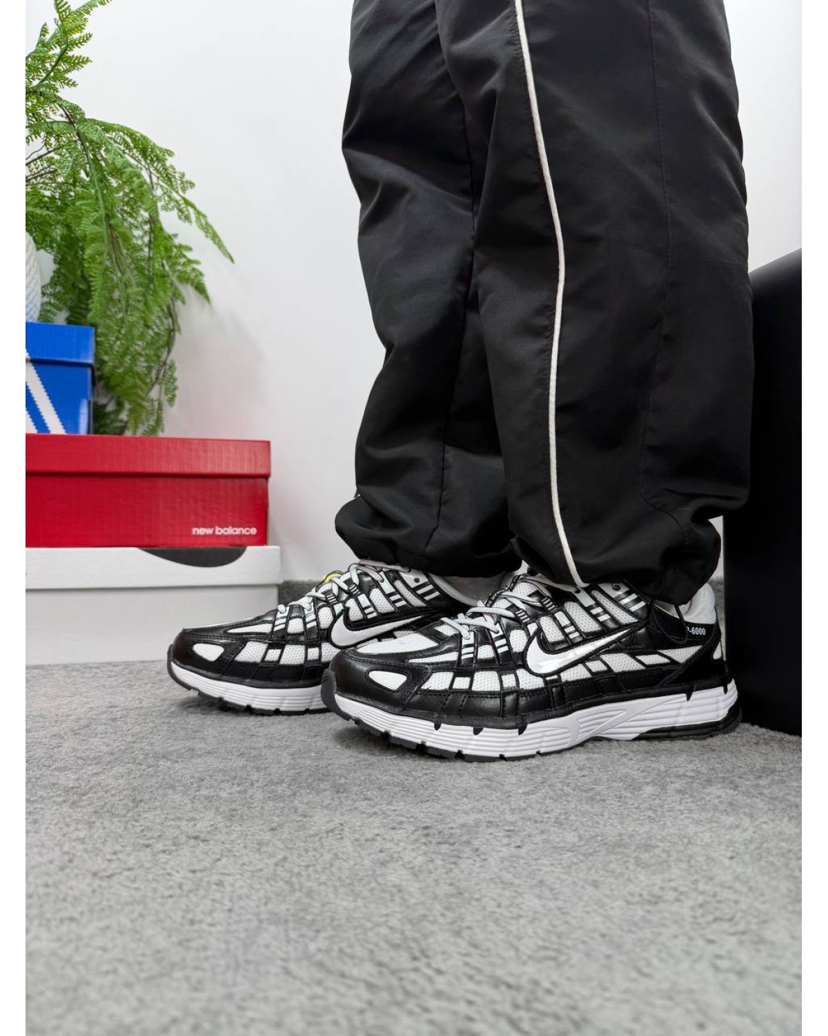 Nike P-6000 Black White