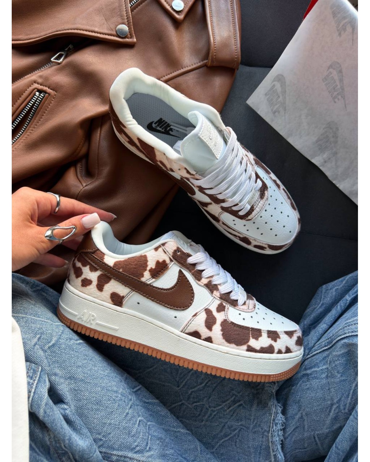 Nike Air Force 1 Cow Print Field