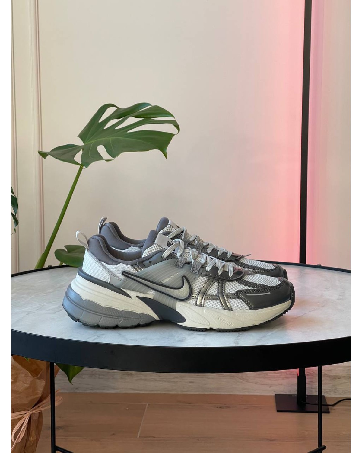 Nike V2K Run Pure Platinum Wolf Grey
