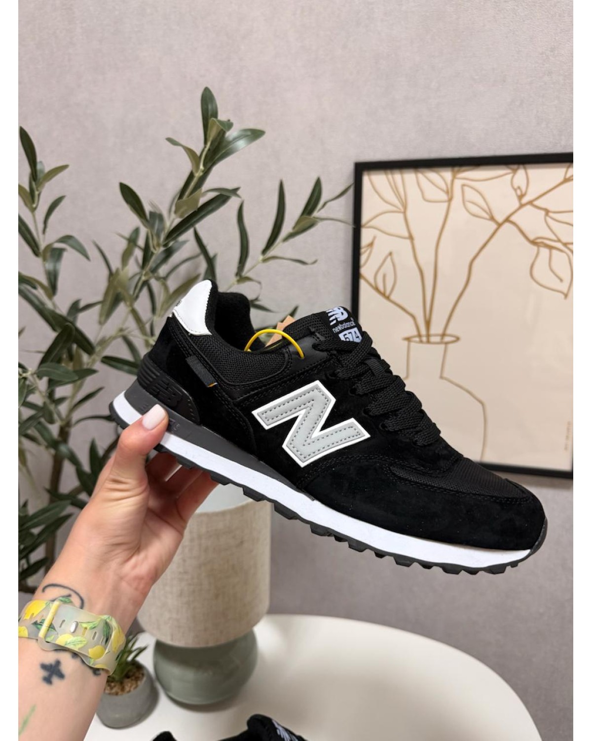 New Balance 574 Cordura Black White