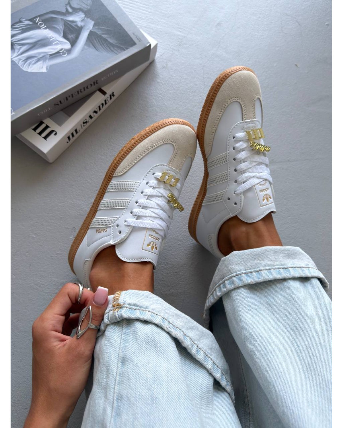 Adidas Samba OG White Silver