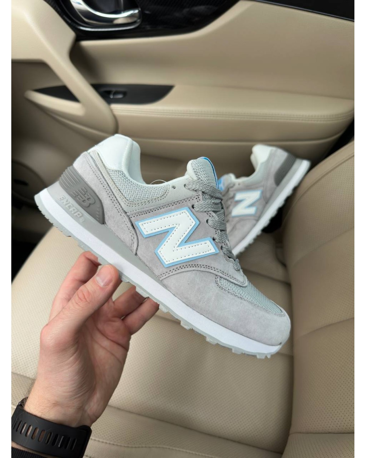 New Balance 574 Light Grey Blue