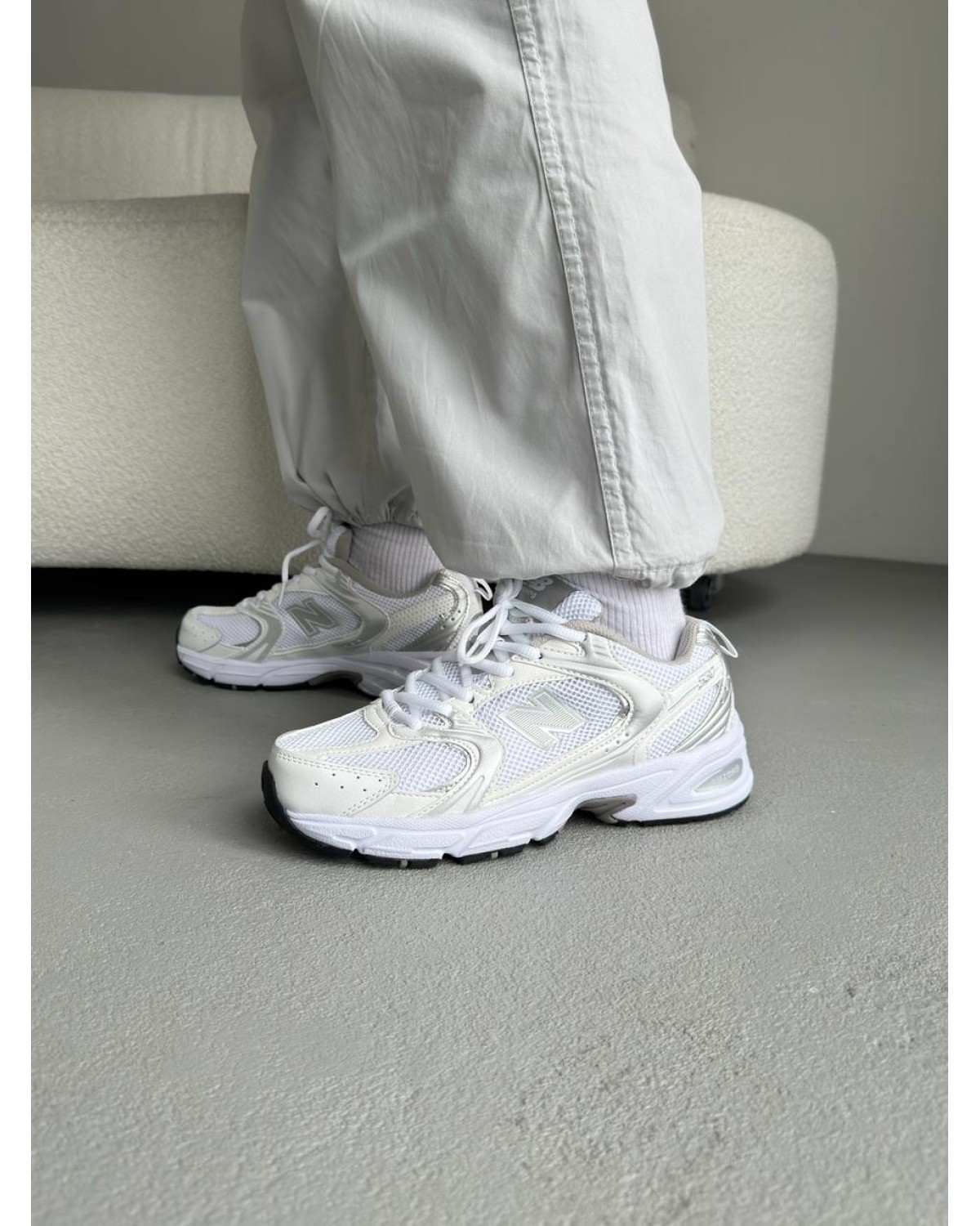New Balance 530 White Silver