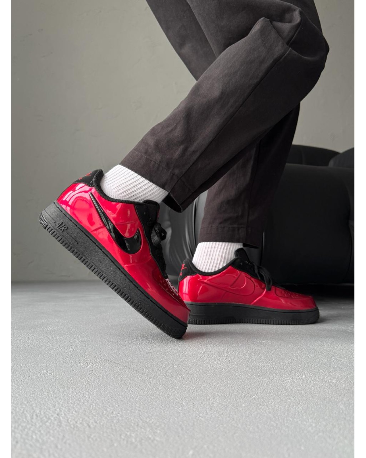 Nike Air Force Low 1 Foamposite Red Nike Air Force Low 1 Foamposite Red