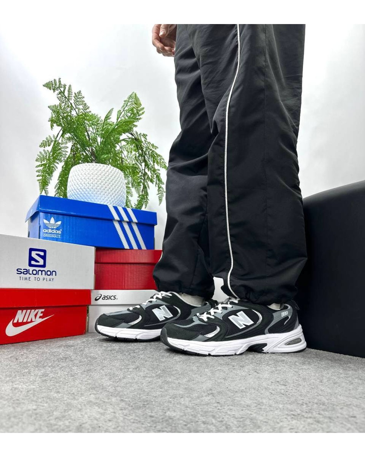 New Balance 530 Classic Black Grey