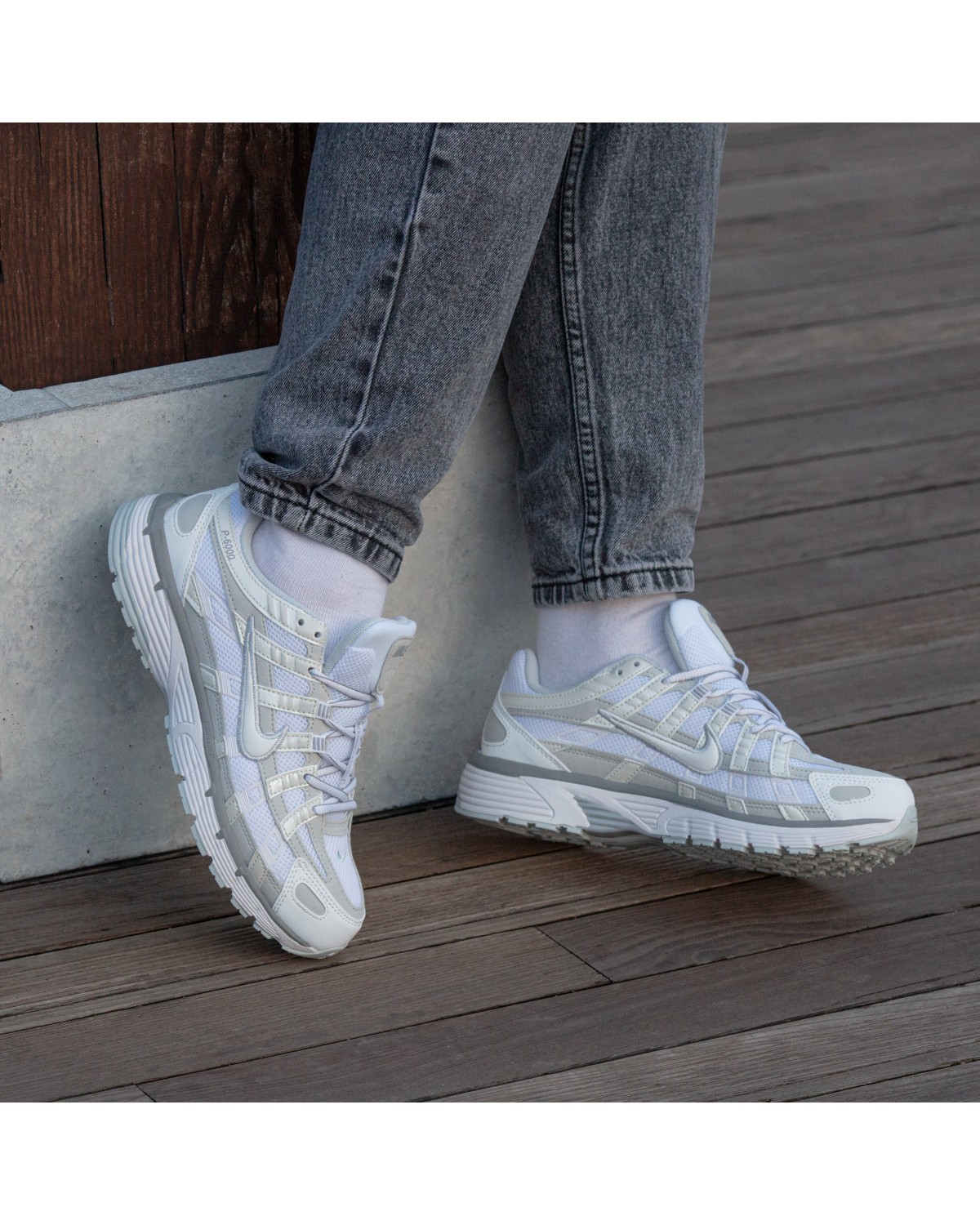 Nike P-6000 White Grey Nike P-6000 White Grey