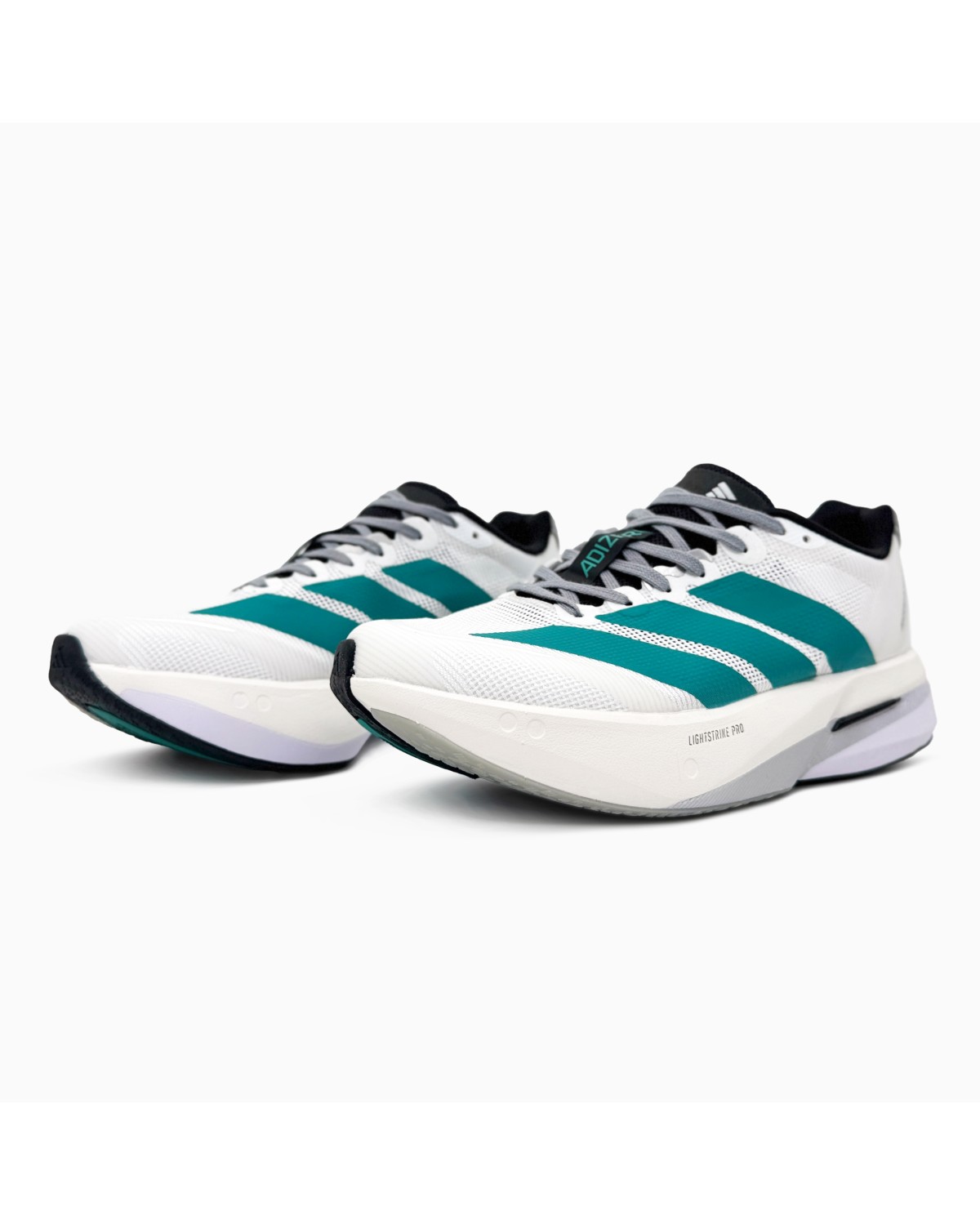 Adidas Adizero Boston 13 White Pure Teal Adidas Adizero Boston 13 White Pure Teal