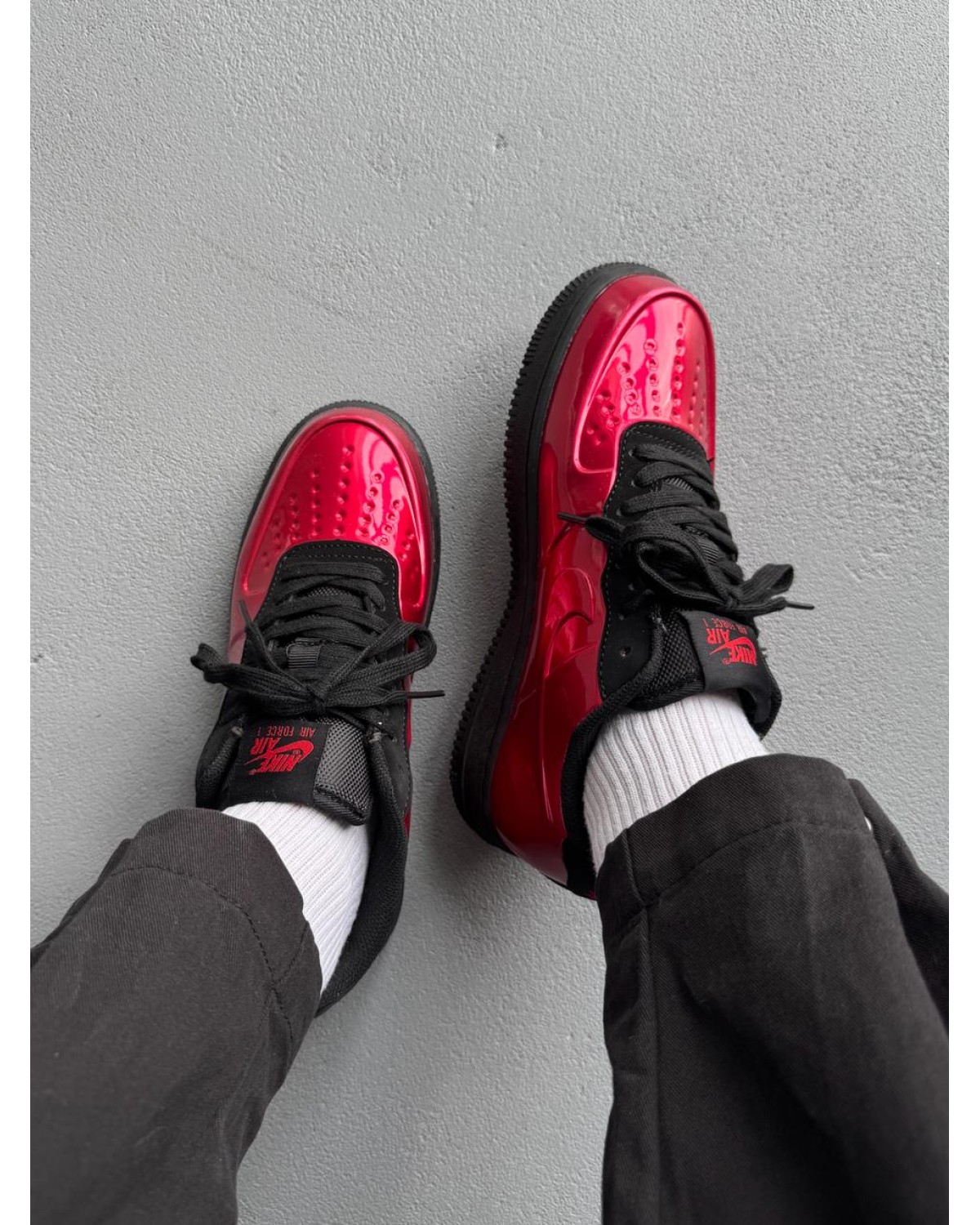 Nike Air Force Low 1 Foamposite Red Nike Air Force Low 1 Foamposite Red