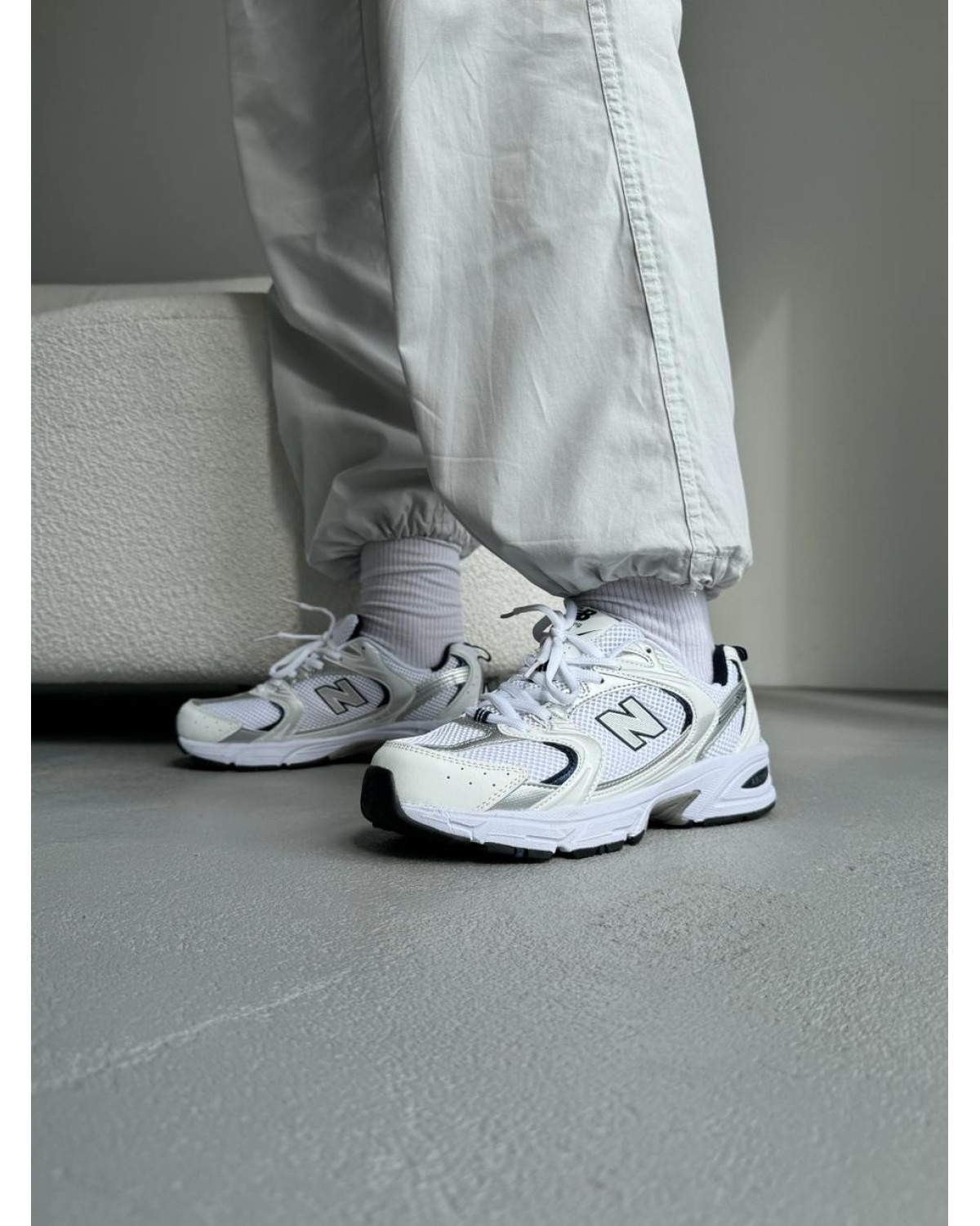 New Balance 530 White Silver