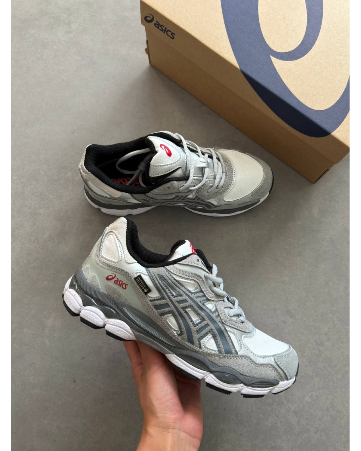 Asics Gel-NYC Gore-Tex White Steel Grey