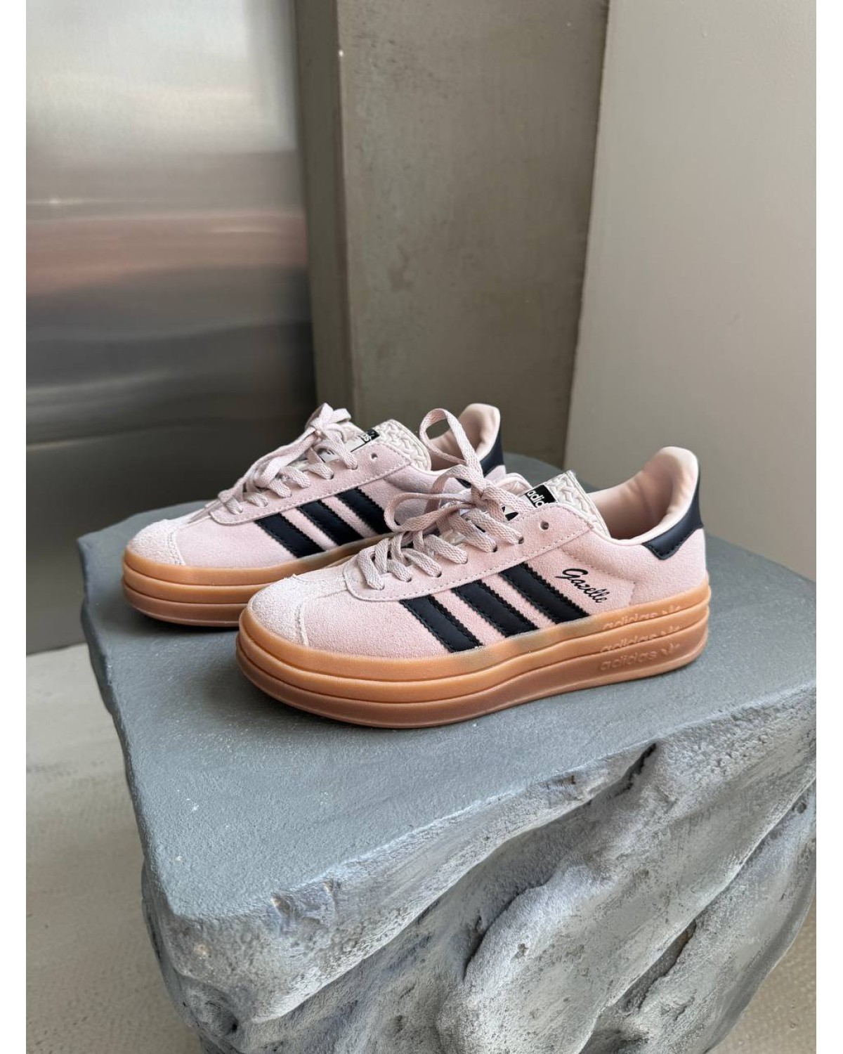 Adidas Gazelle Bold Platform Pink Black