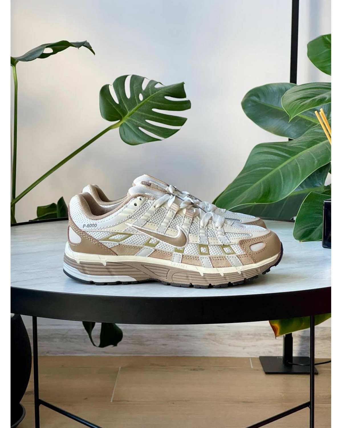 Nike P-6000 Beige White