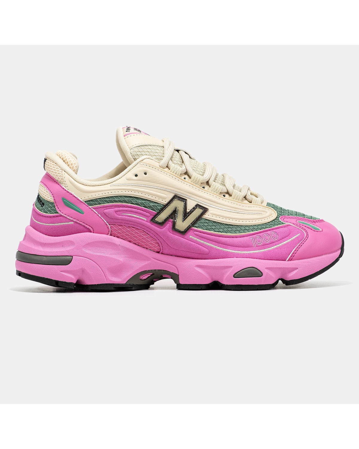 New Balance 1000 Tan Pink Green