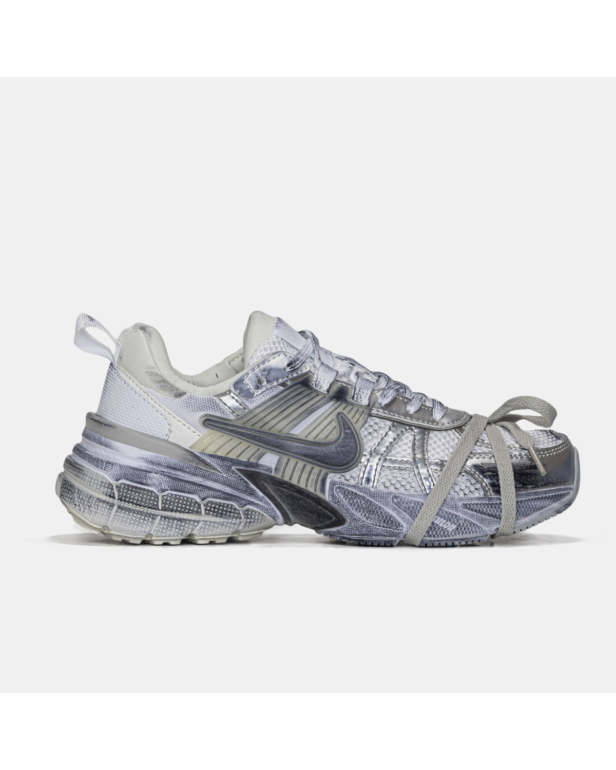 Nike Runntek V2K White Silver Custom