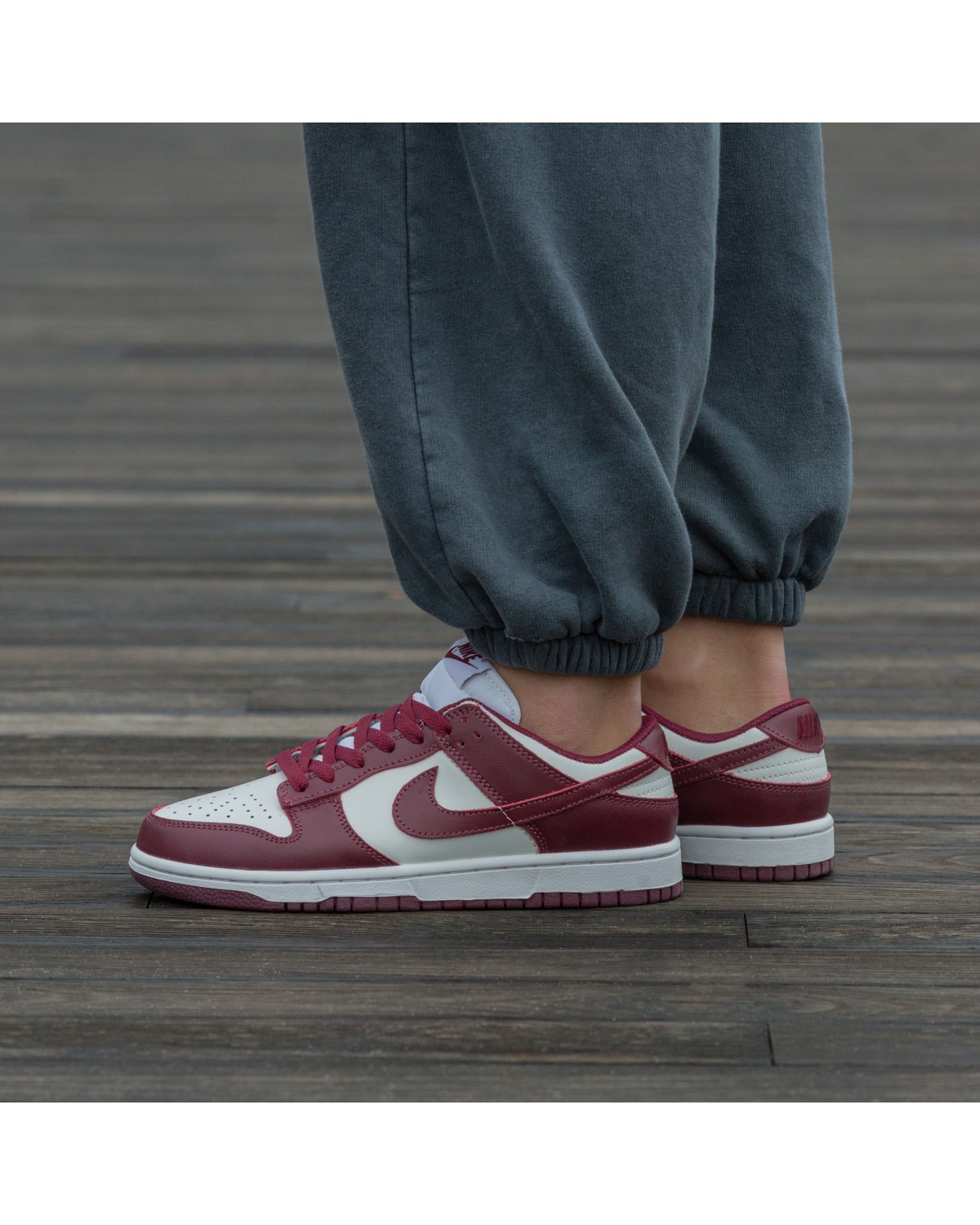 Nike Dunk Low Team Red Bordo White