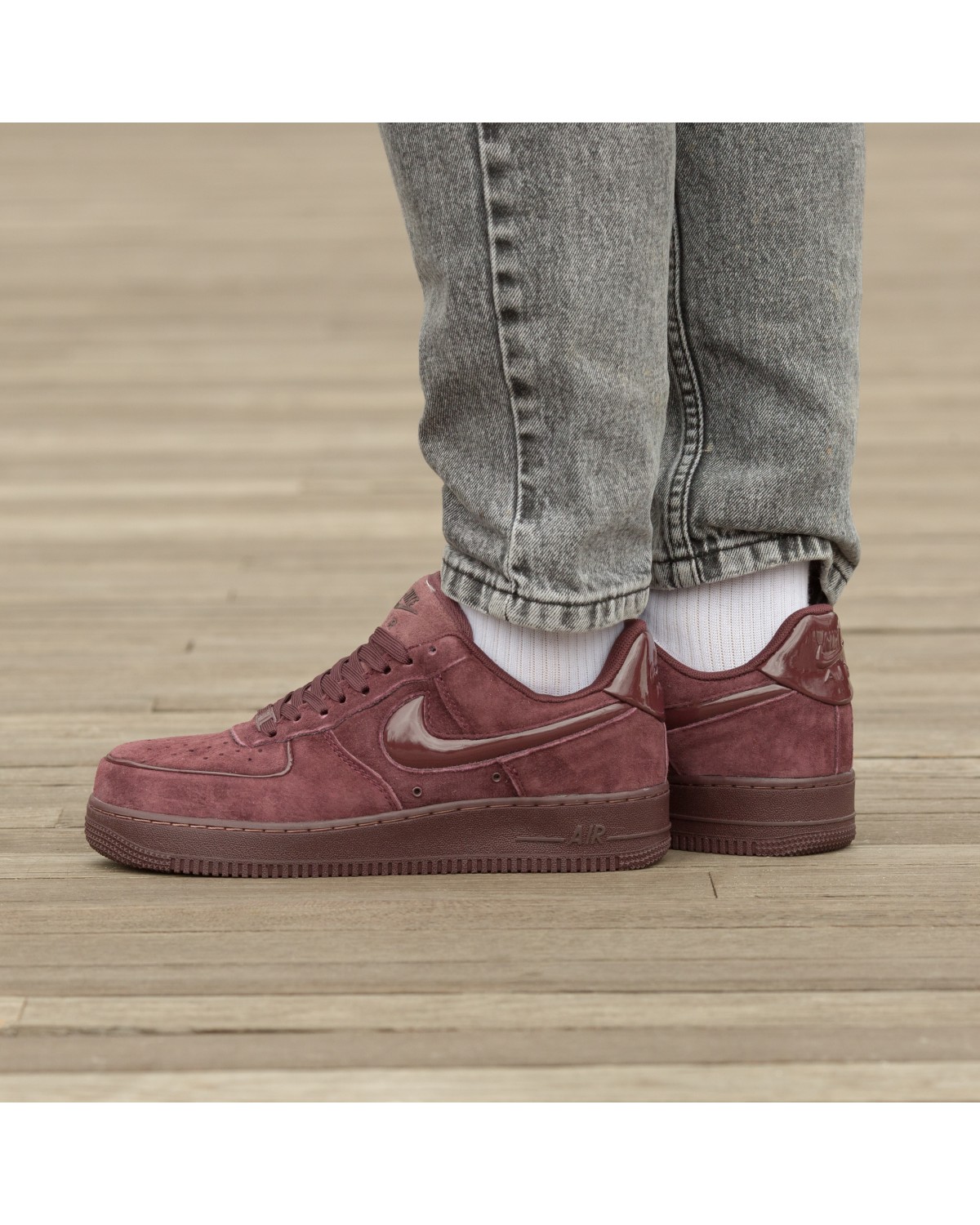 NIke Air Force Low 1 07 W Burgundy Crush