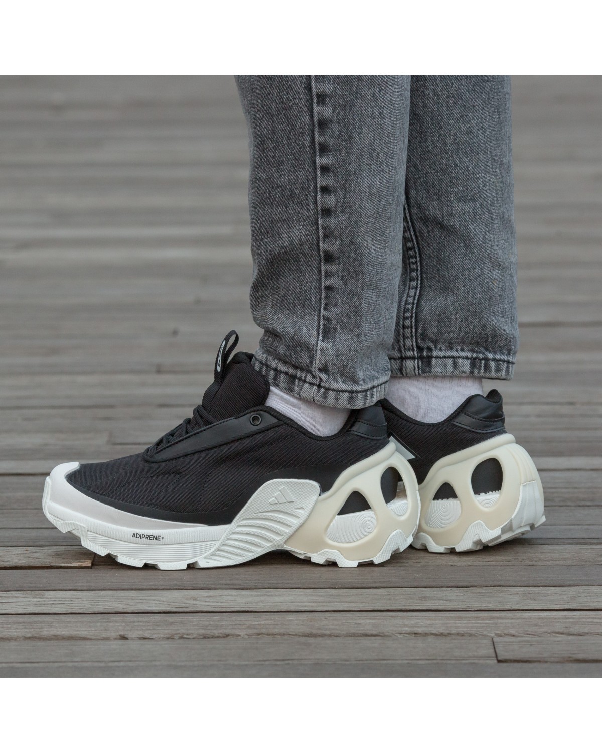 Adidas Edge Runner Black White Milk