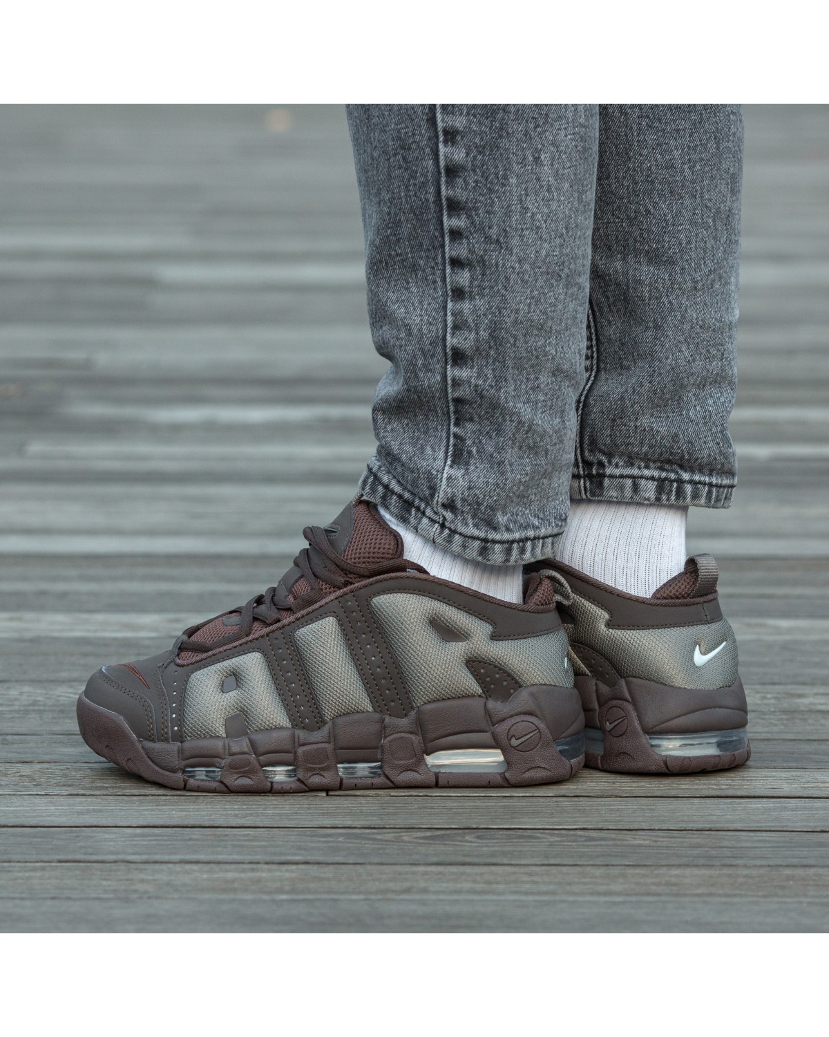 Nike Air More Uptempo Low Brown Chkolate
