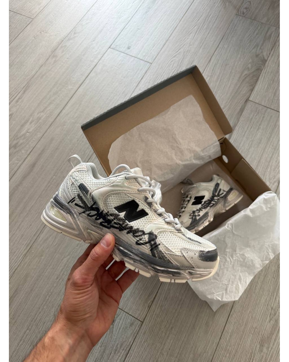 New Balance 530 Custom Retro Cream Grey