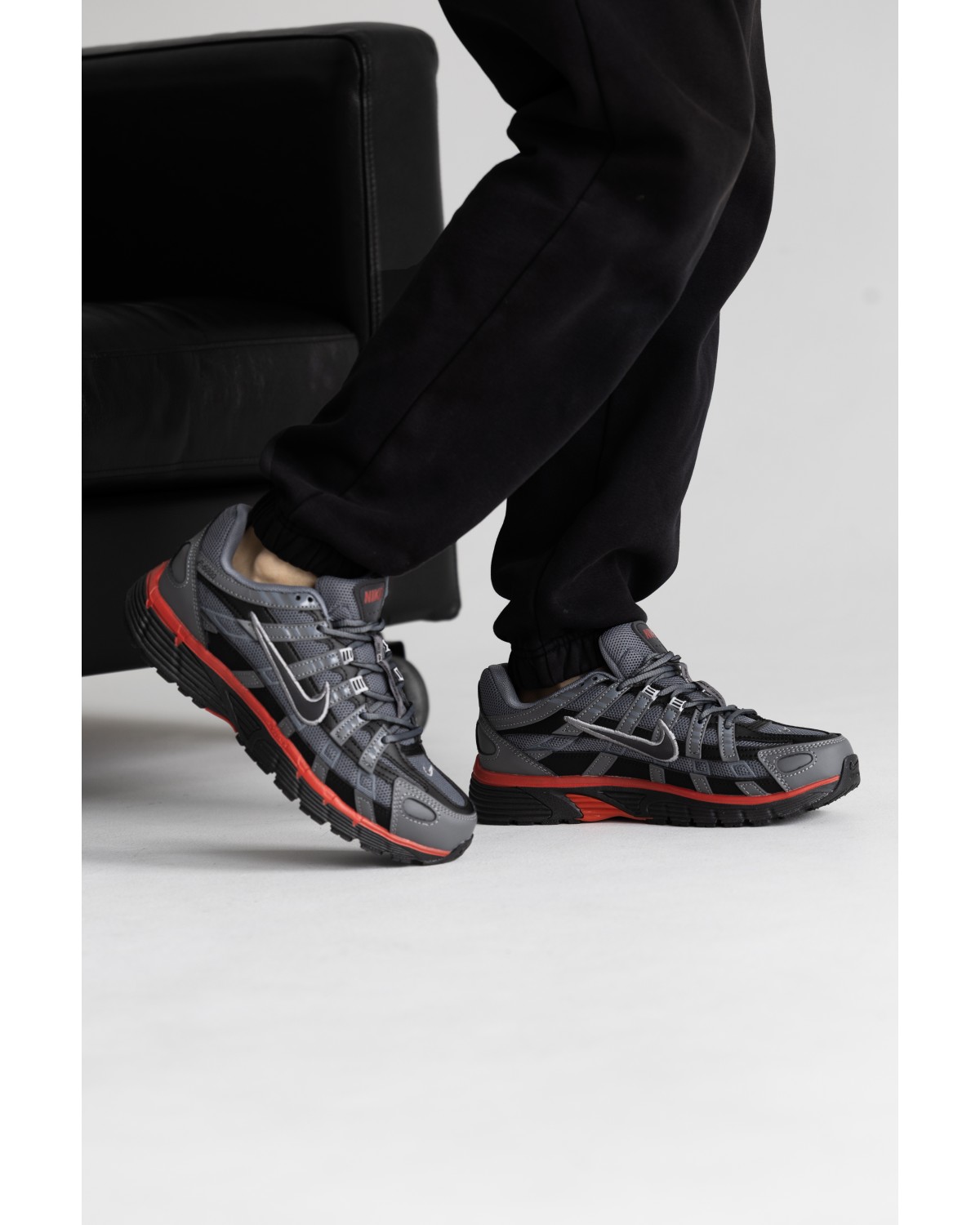 Nike P-6000 Grey Black Red Nike P-6000 Grey Black Red