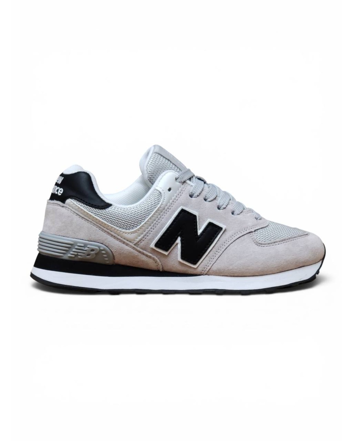 New Balance 574 Light Grey Black