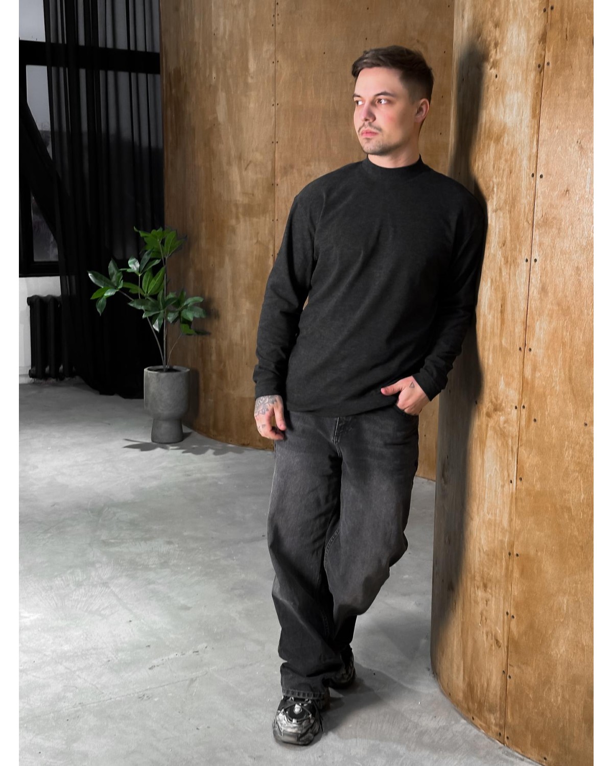 Лонг чорний Srr19