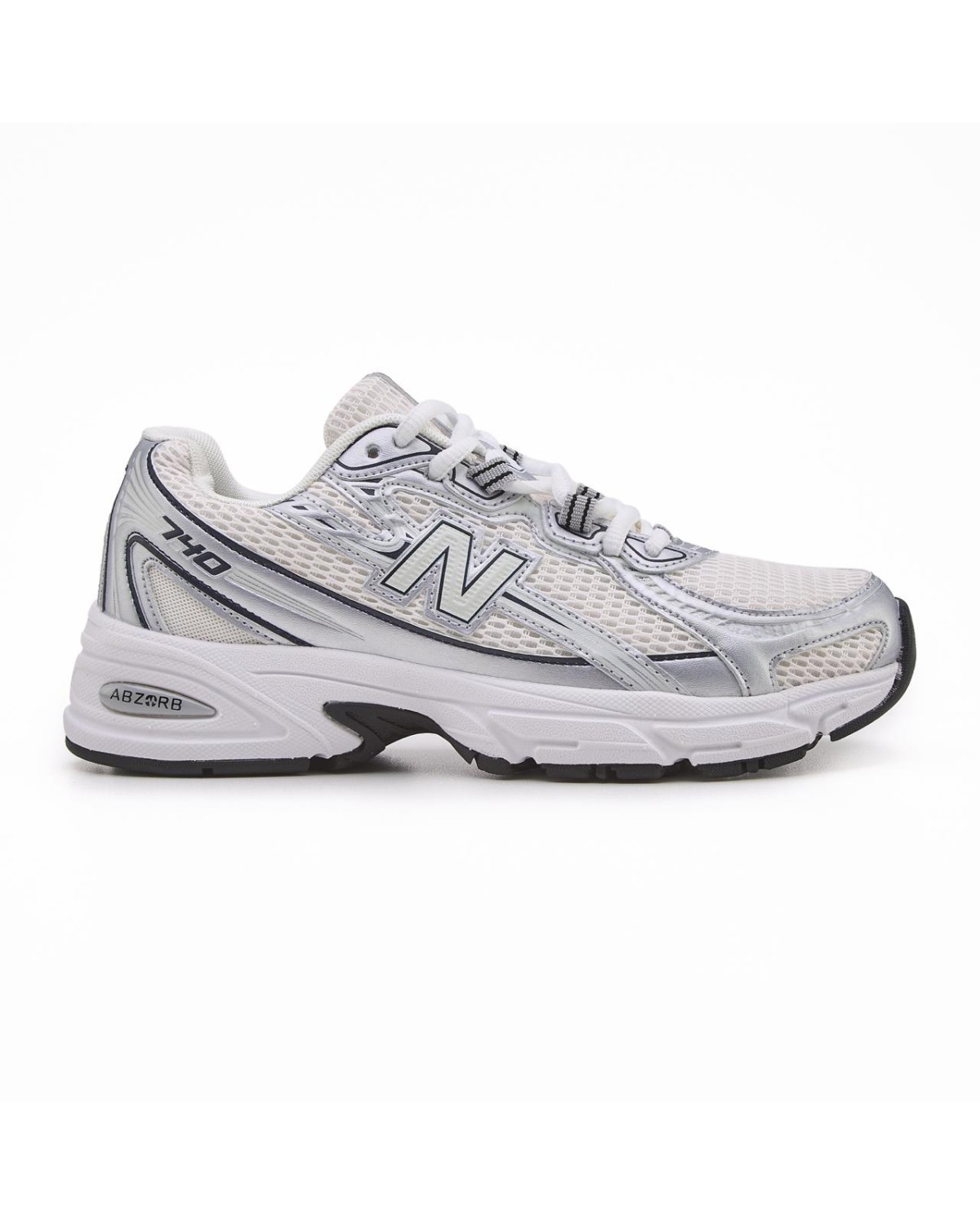 New Balance 740 Silver White Black