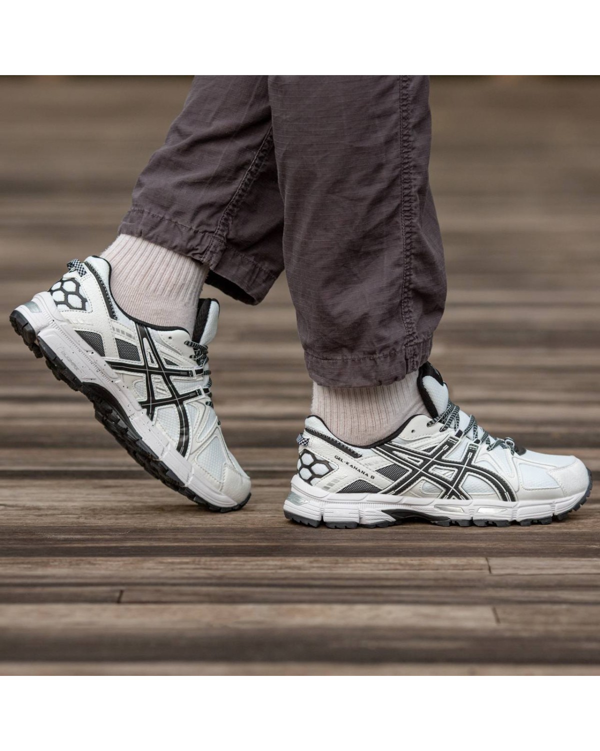 Asics Gel Kahana 8 White Black Asics Gel Kahana 8 White Black