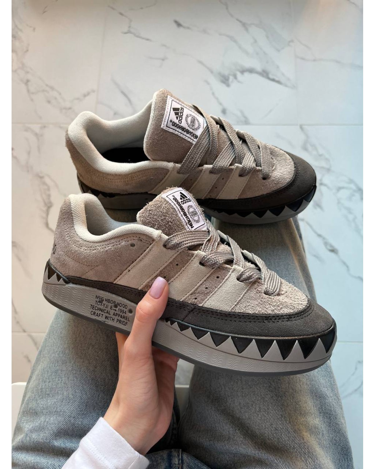 Adidas Adimatic x Neighborhood Grey White