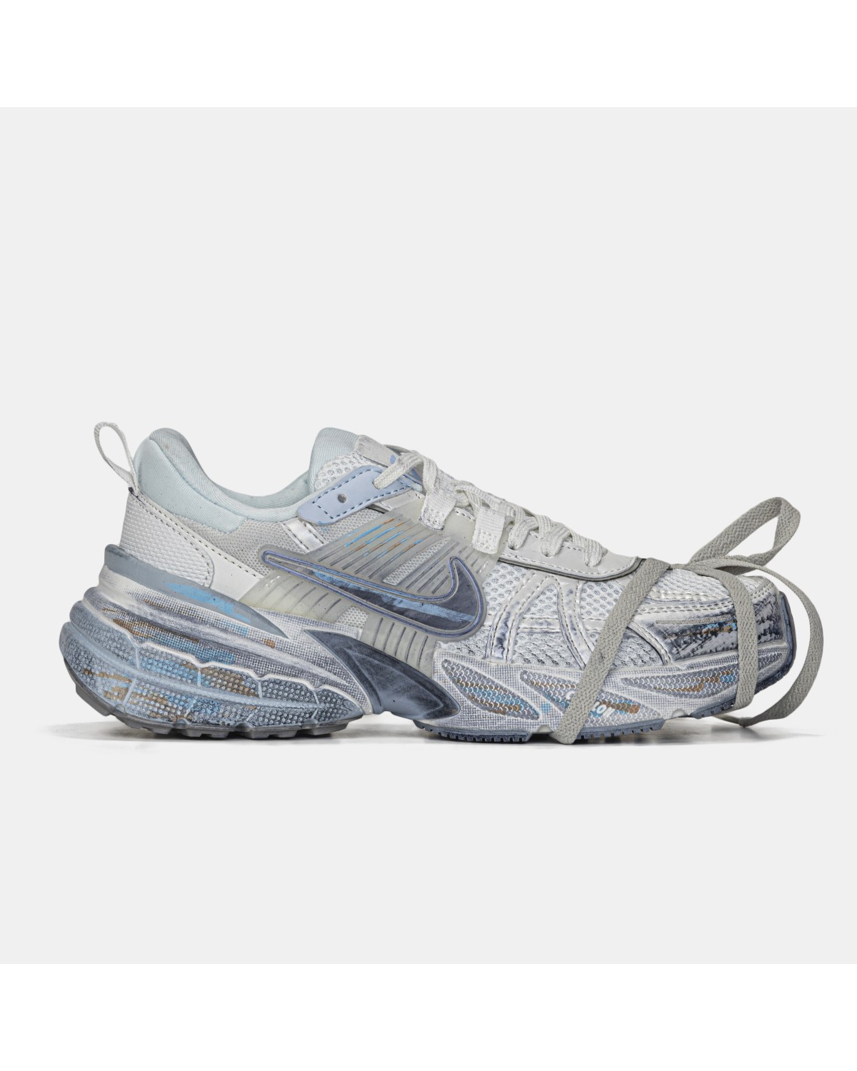 NIke Runtekk V2K White Blue Custom