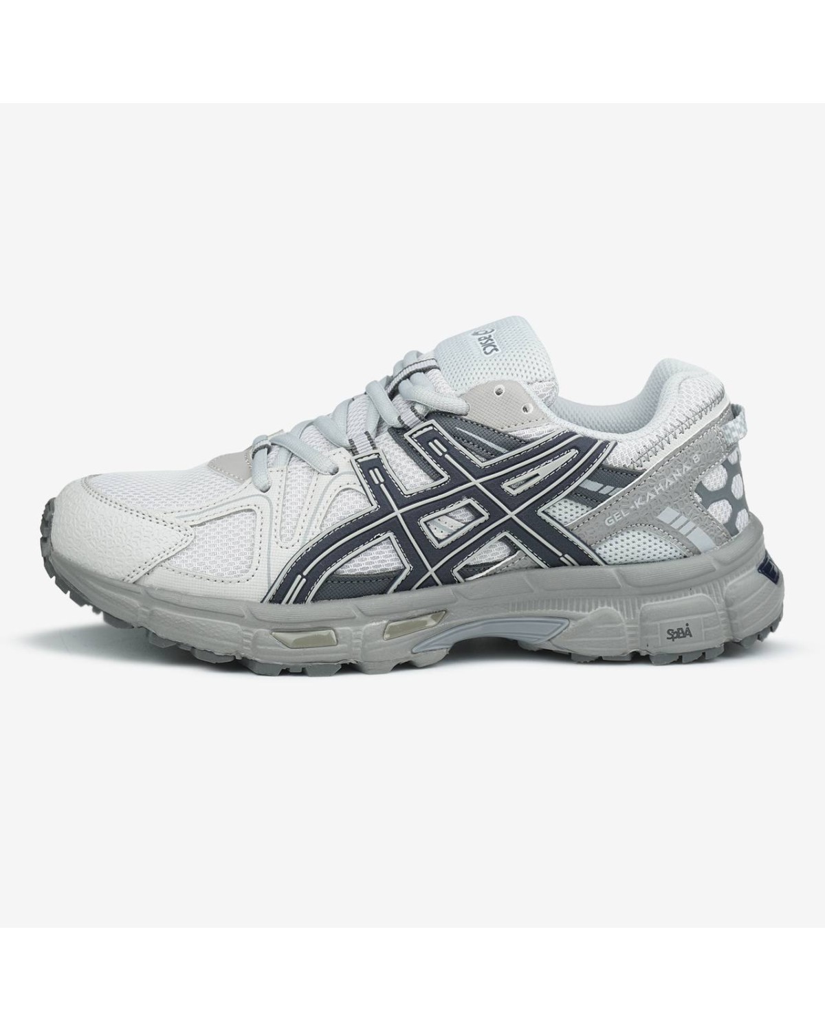 Asics Gel-Kahana 8 Light Grey Dark Stripes