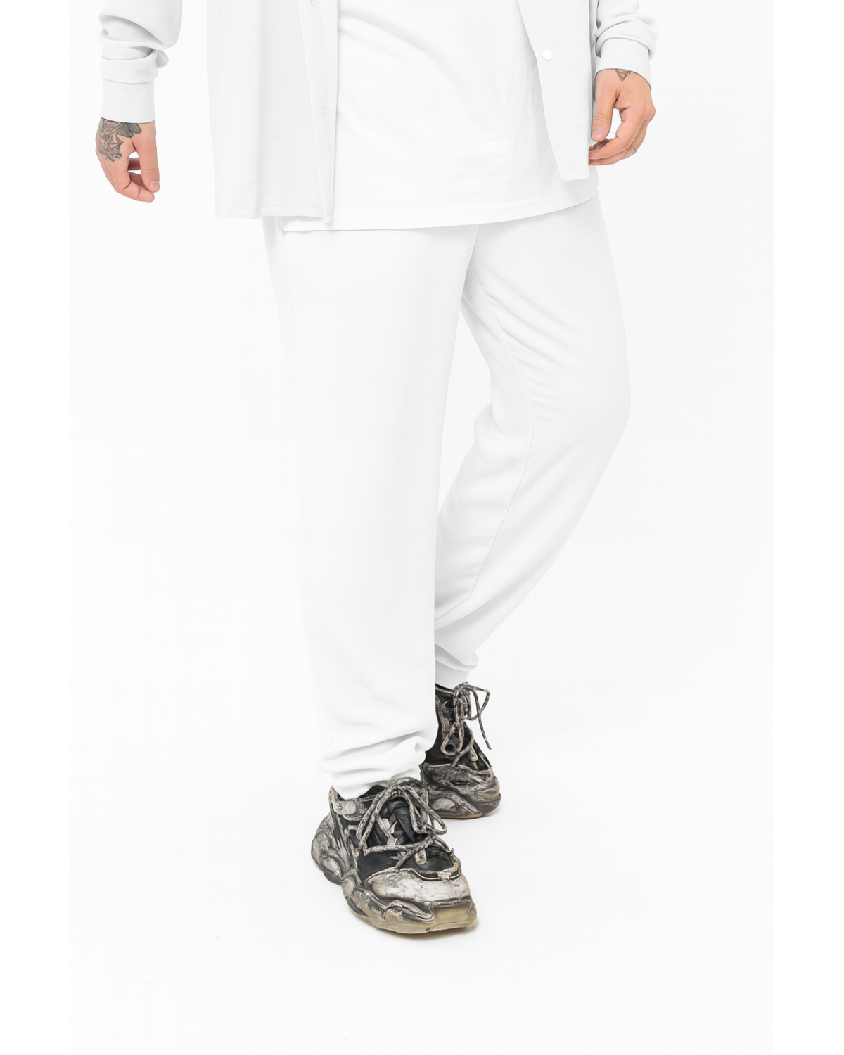 Штани білий (креп) Krr10