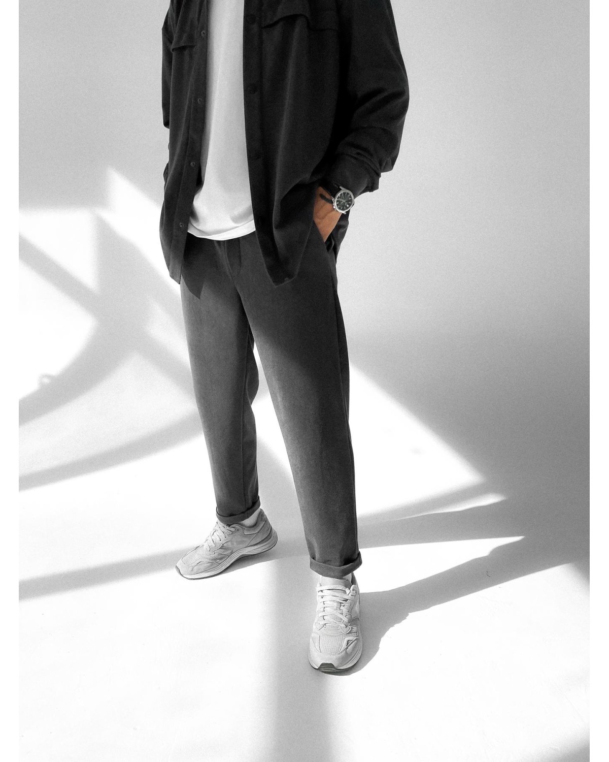 Штани графіт (замш коттон) V15