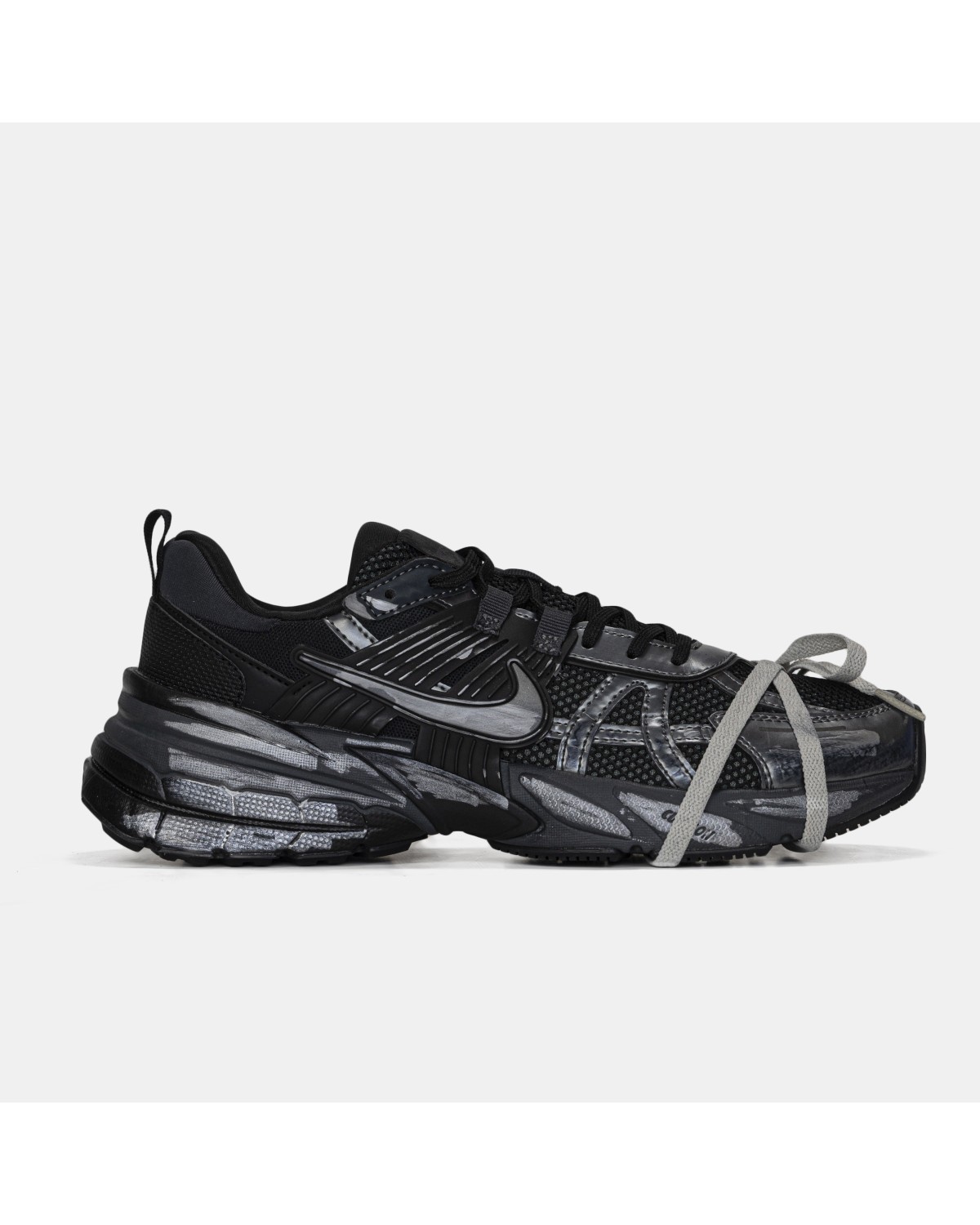 Nike Runntek V2K Black Silver Custom