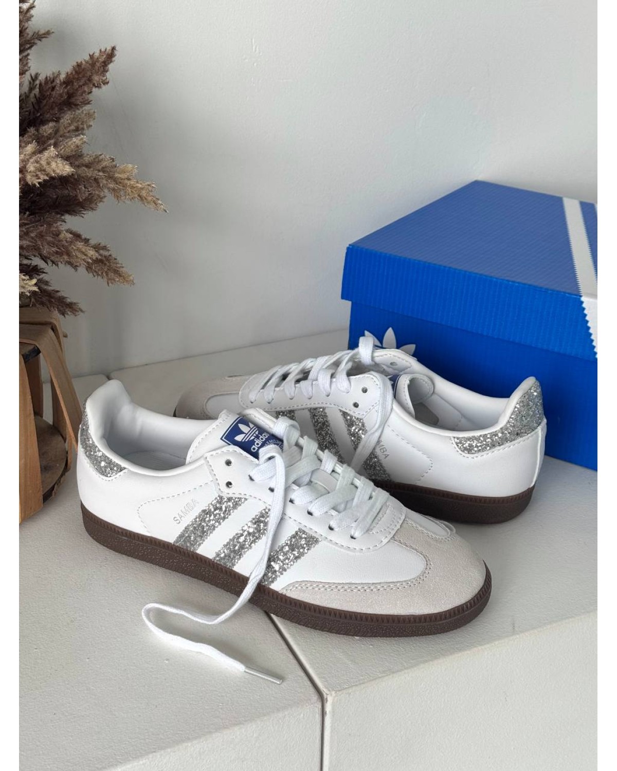 Adidas Samba Glitter Silver
