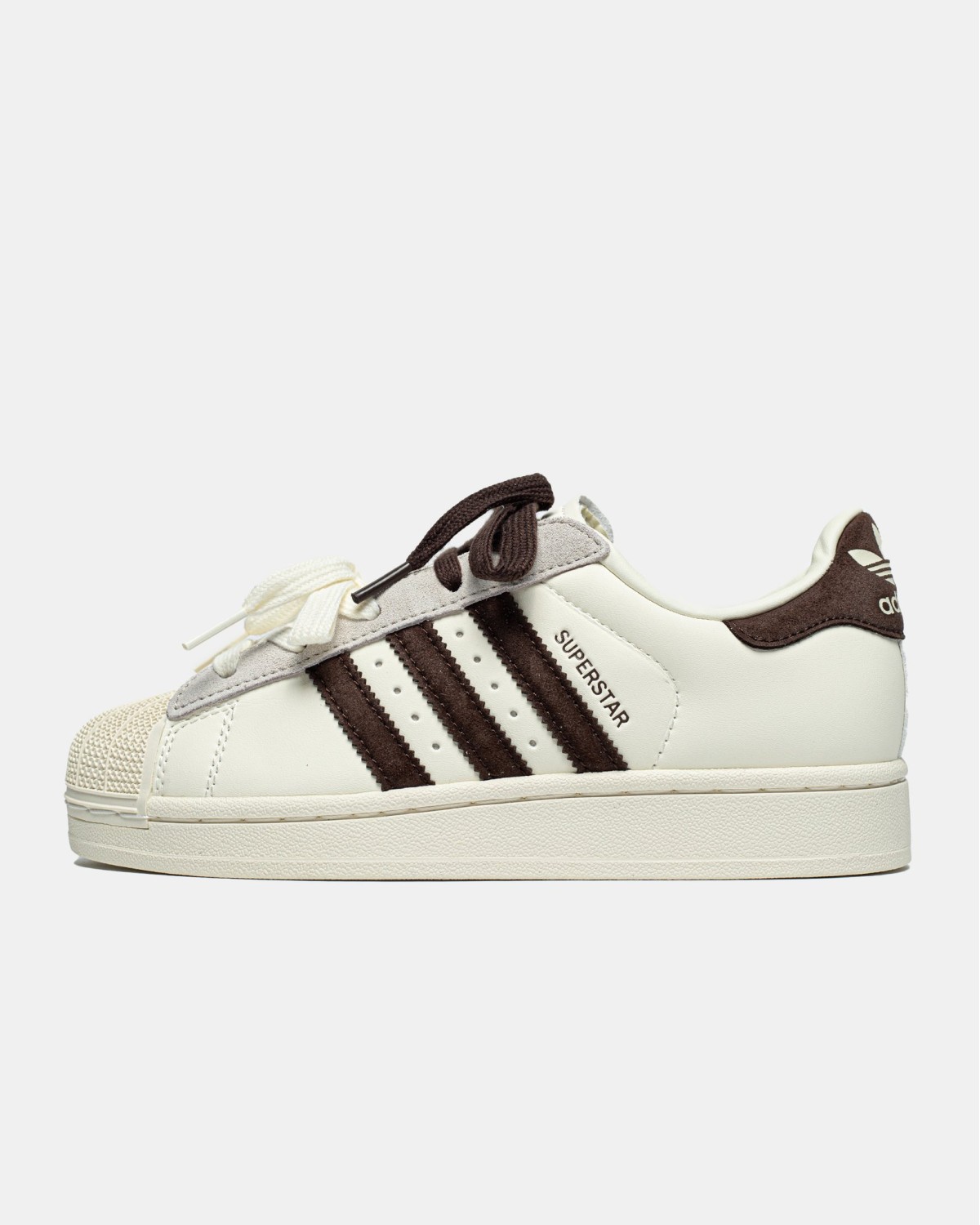 Adidas Superstar White Brown