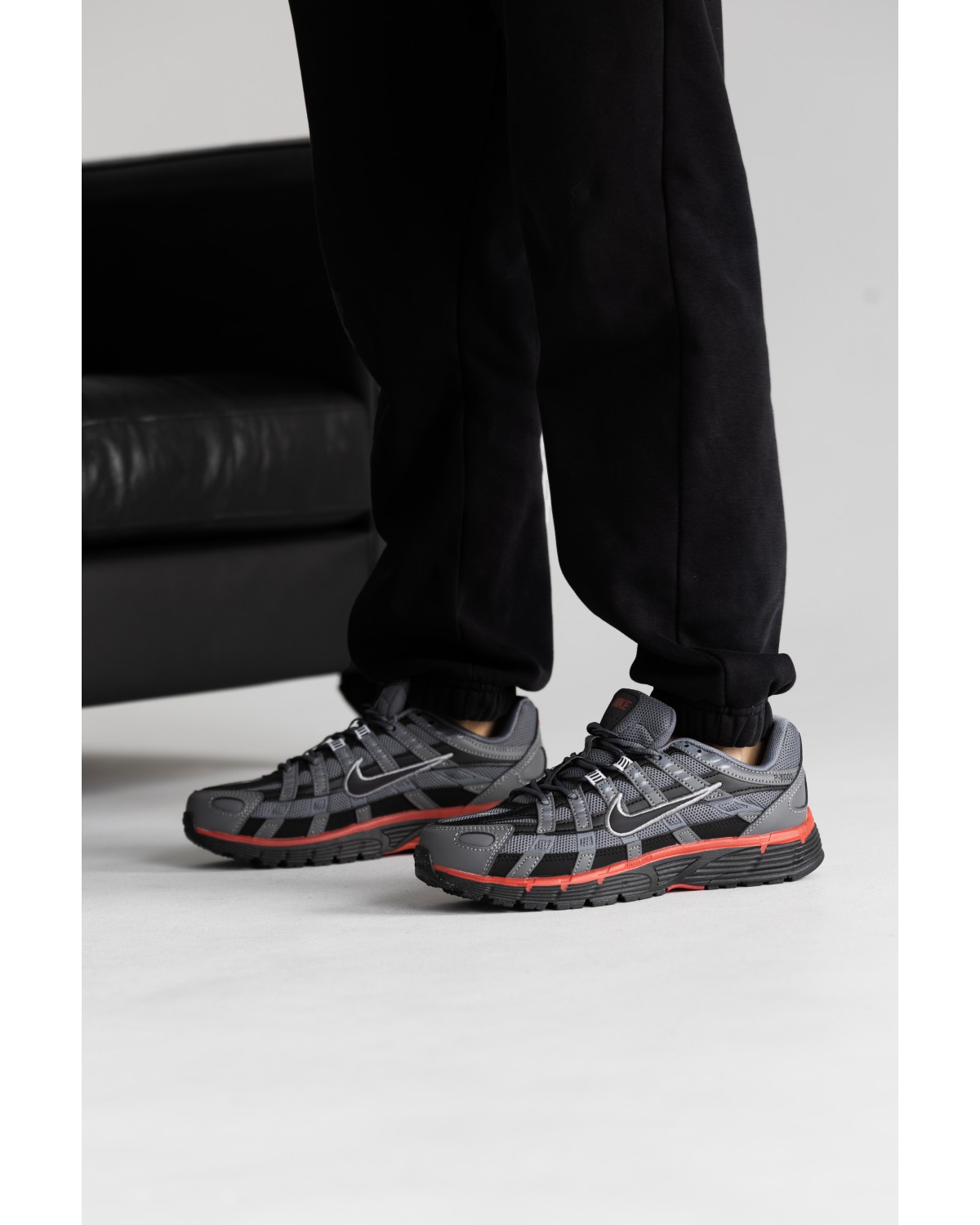 Nike P-6000 Grey Black Red Nike P-6000 Grey Black Red