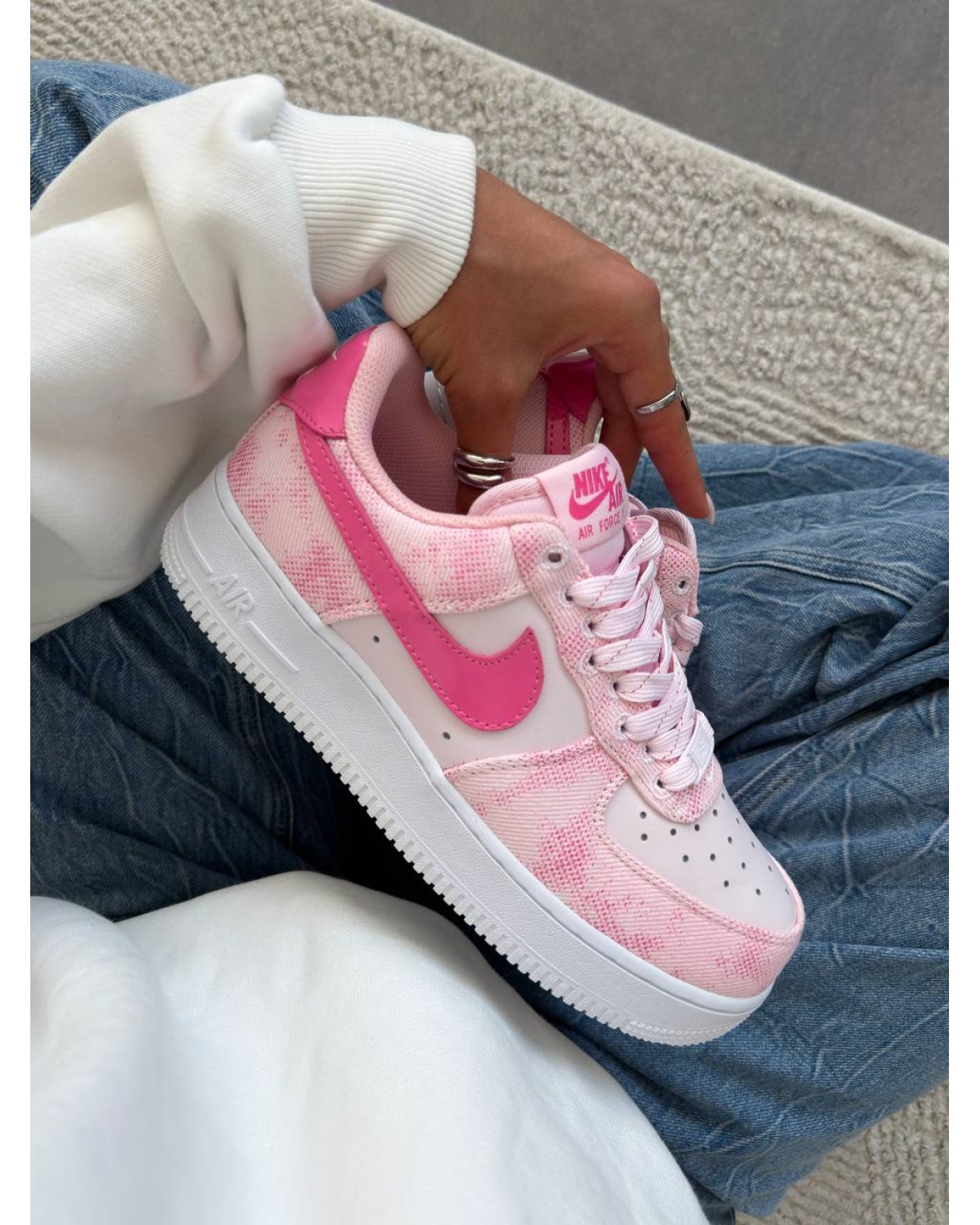 Nike Air Force 1 Low Pink Denim