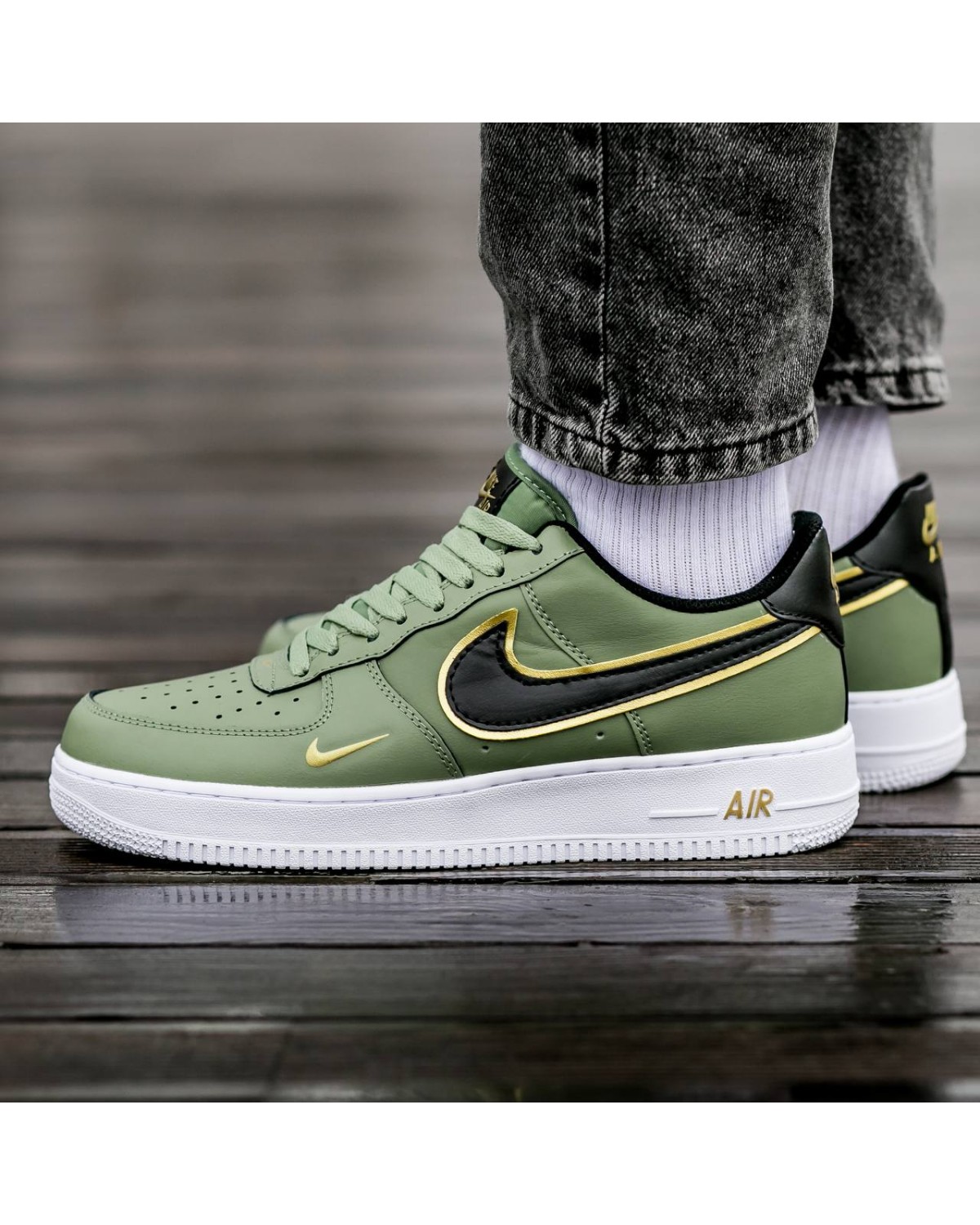 Nike Air Force 1 Green/Gold