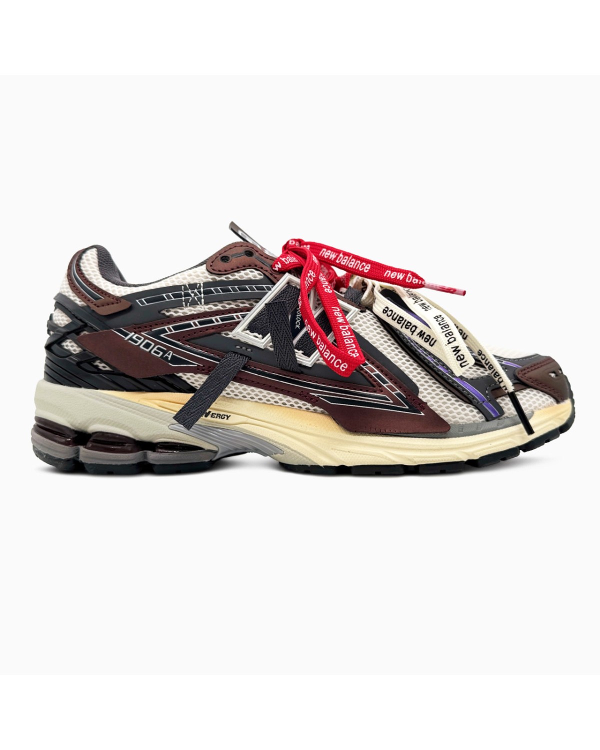 New Balance 1906A Grey Burgundy Extreme Laces