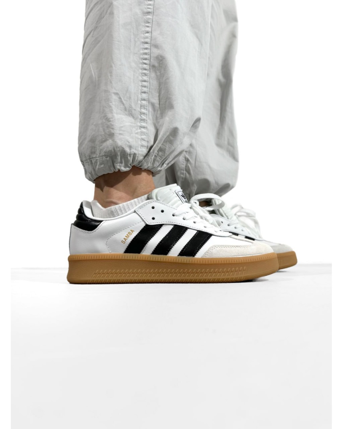 Adidas Samba XLG White/Black Gum