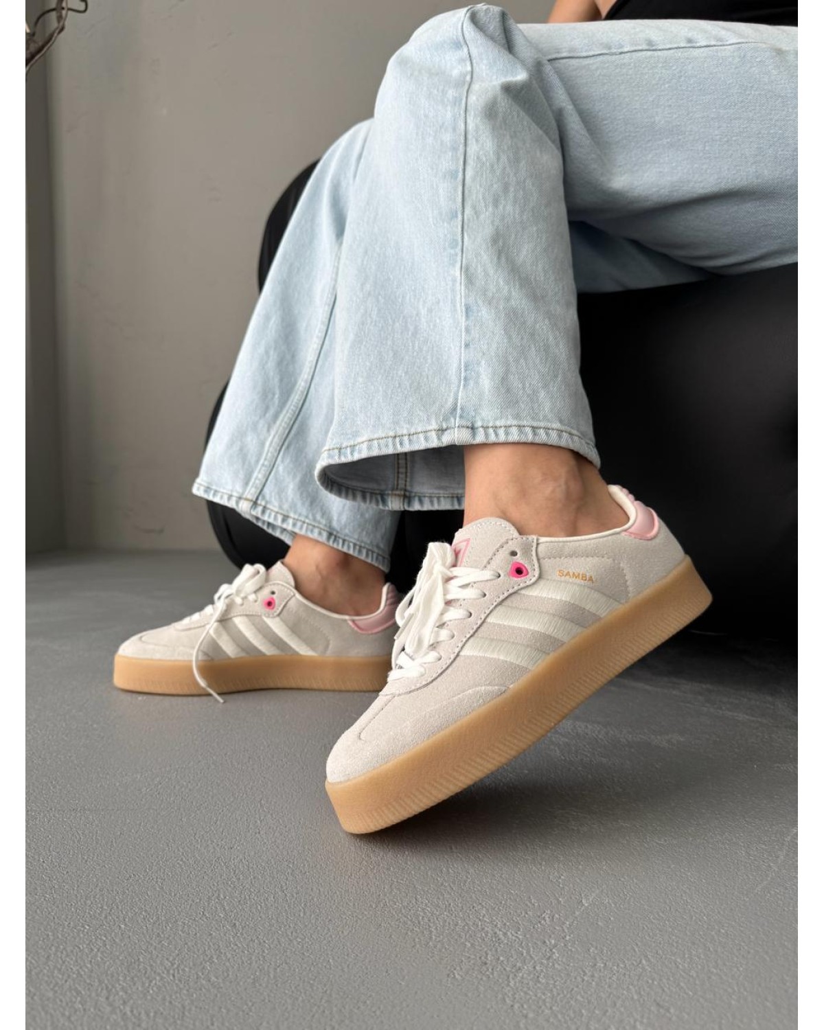 Adidas Samba Beige/Pink Adidas Samba Beige/Pink