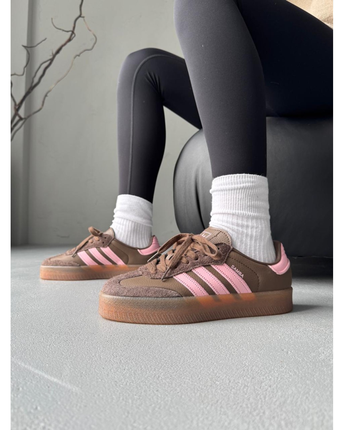 Adidas Samba Platform Brown/Pink Adidas Samba Platform Brown/Pink