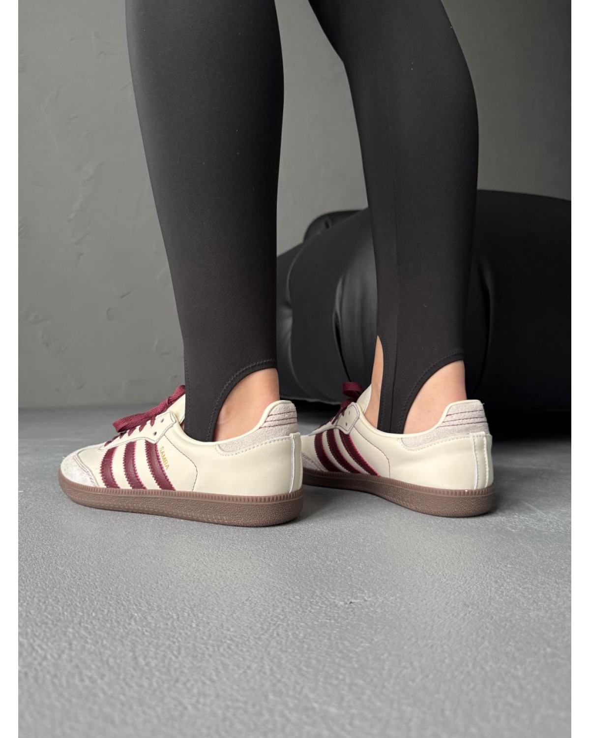 Adidas Samba OG Wonder White/Maroon Adidas Samba OG Wonder White/Maroon