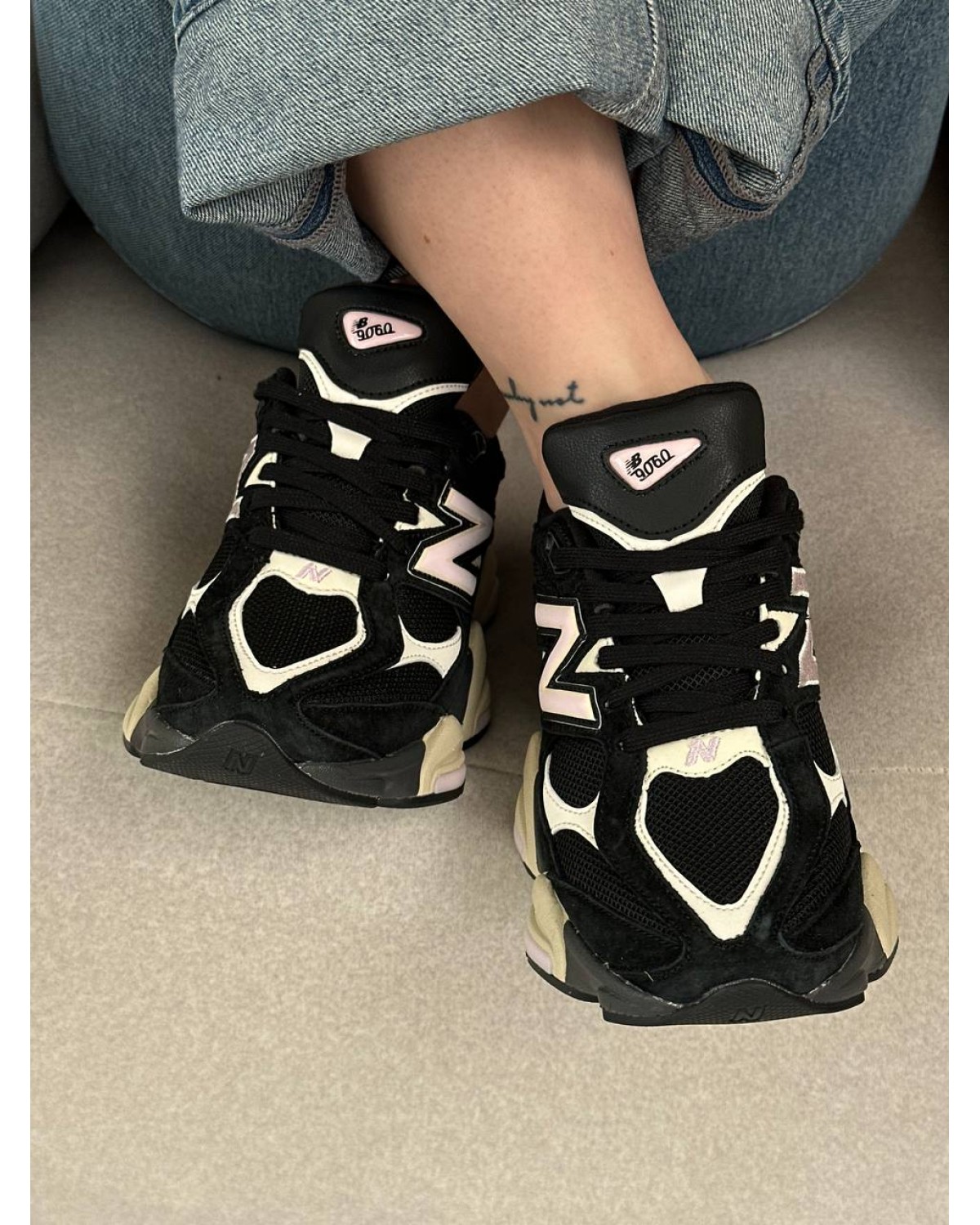 New Balance 9060 Black Suede Pink New Balance 9060 Black Suede Pink